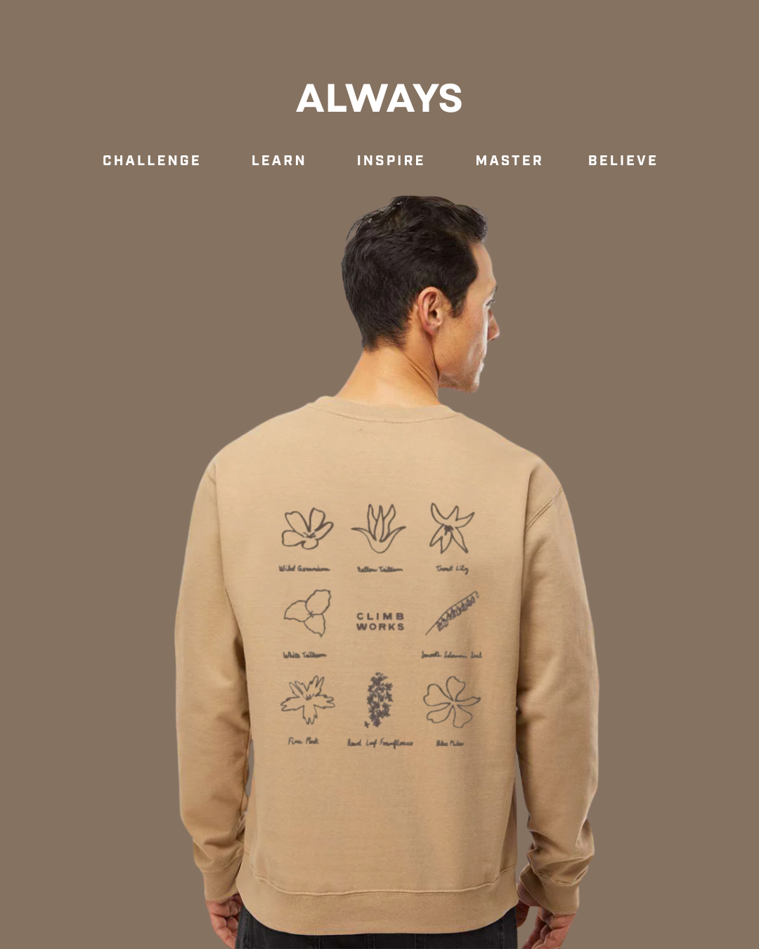 Smoky Mountain Flora Crewneck