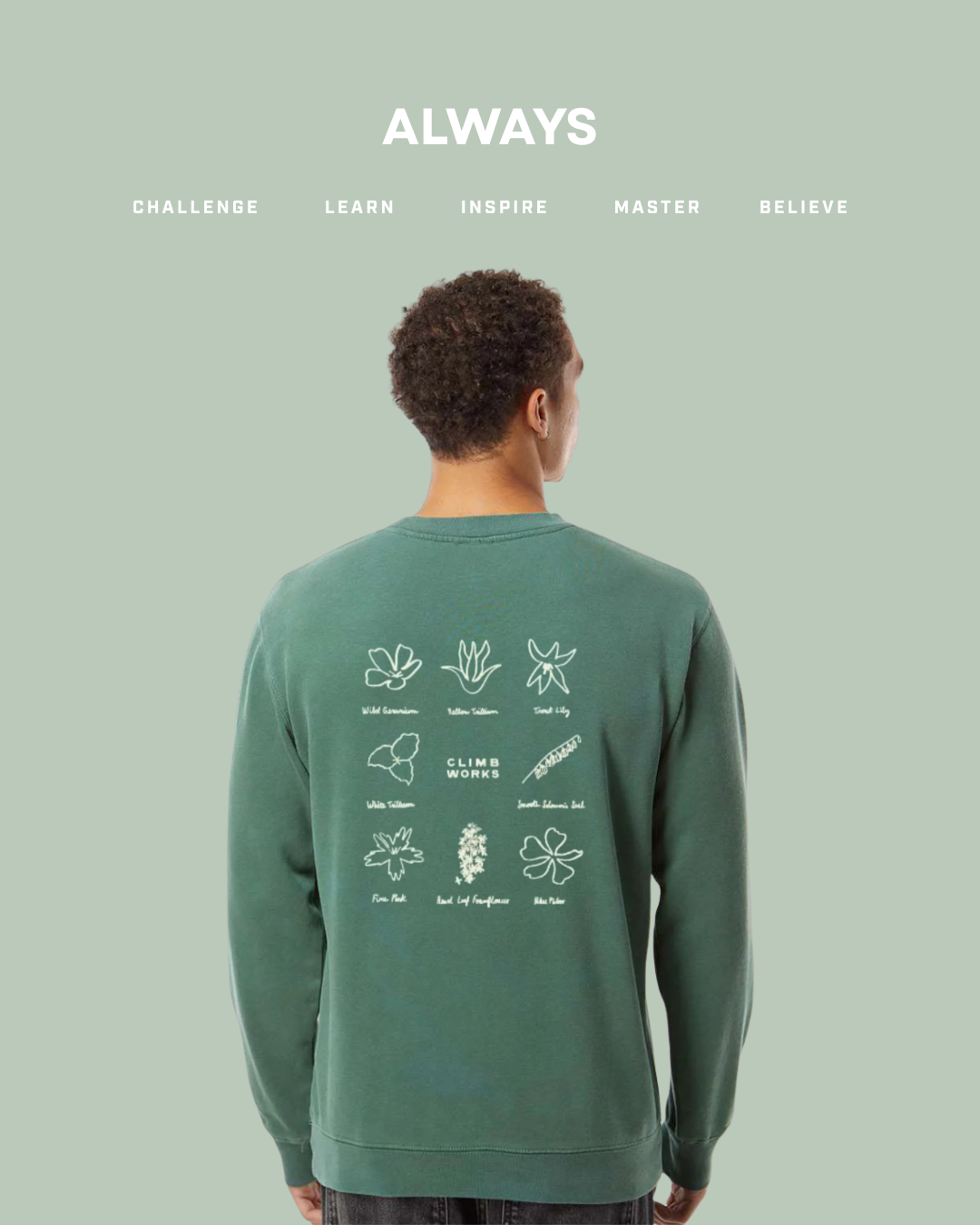 Smoky Mountain Flora Crewneck