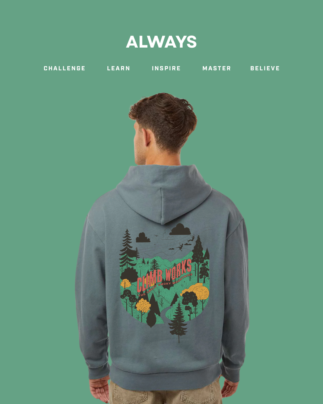 Zipline Illustration Hoodie